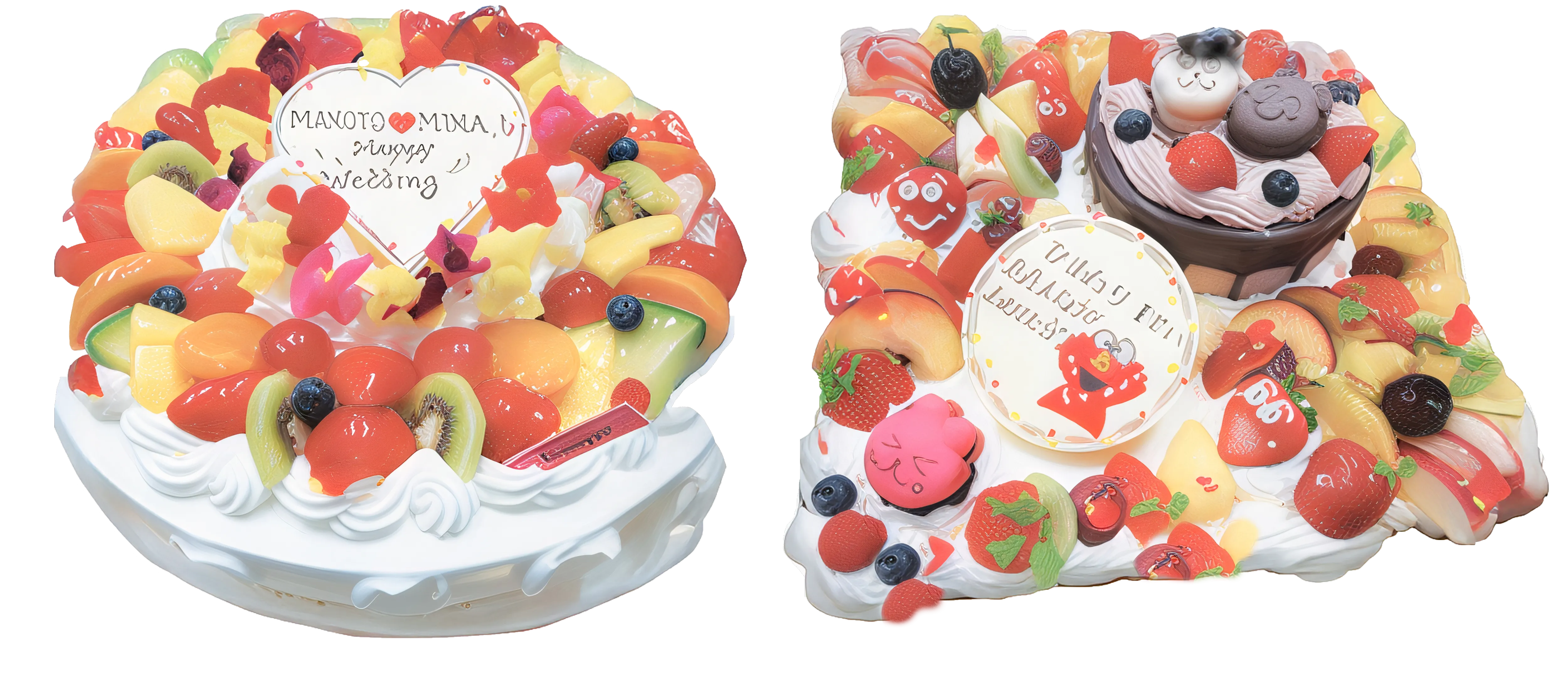 苺とチョコレートのホールケーキ