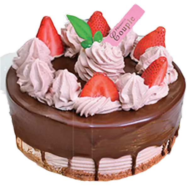 苺とチョコレートのホールケーキ